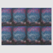 Mousseline Papier de papier de papier de décolpage rouge blan (Recto)