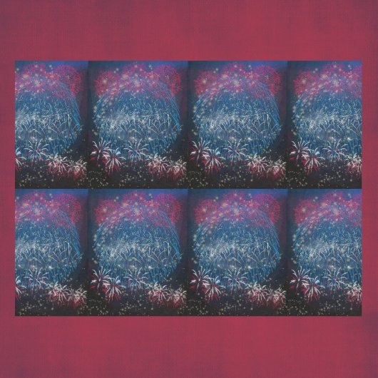 Mousseline Papier de papier de papier de décolpage rouge blan