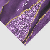 Mousseline Papier de papier de Parties scintillant en or viol (Détail)