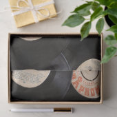 Mousseline papier de papier de tissu ancien (Cadeau)