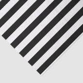 Mousseline Papier de papier de tissu blanc et noir Stripes (Détail)