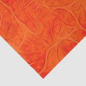 Mousseline papier de papier de tissu de boue orange (Détail)