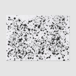 Mousseline Papier de papier de tissu éclaboussé d'encre