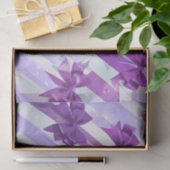 Mousseline Papier de papier de tissu pourpre bow 2 (Cadeau)