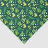 Mousseline Papier de papier de tissu vert et or (Détail)