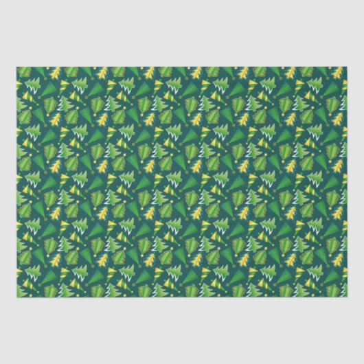 Mousseline Papier de papier de tissu vert et or (Recto)