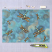 Mousseline Papier de papier de tissus de libellules volantes (Artisanat)