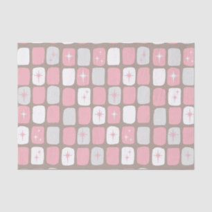 Mousseline Papier de papier de tissus Retro Rose Starburts