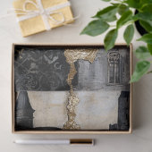 Mousseline Papier de papier Frankenstein Decoupage (Cadeau)