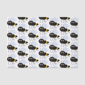 Mousseline Papier de papier journal des abeilles heureuses