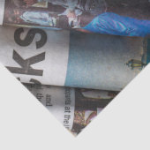 Mousseline papier de papier journal roulé (Détail)