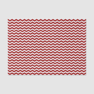 Mousseline Papier de papier Motif Chevron rouge et blanc