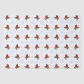 Mousseline Papier de papier motif du cardinal de Noël (Recto)