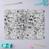 Mousseline Papier de papier ou de découpage d'illustrations V (Artisanat)