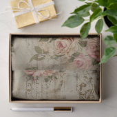 Mousseline Papier de papier Rose et de script (Cadeau)