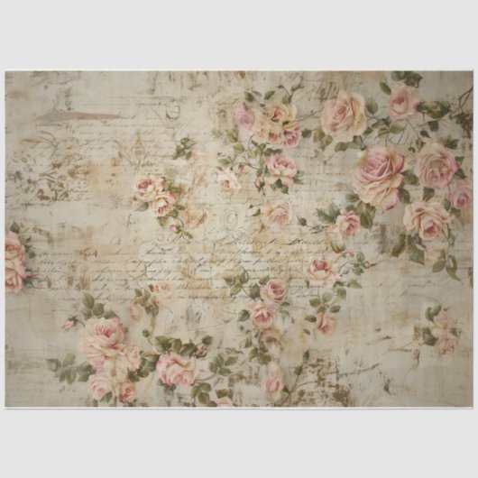 Mousseline Papier de papier Rose et de script (Recto)