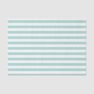 Mousseline Papier de papier tissu Aqua Stripes