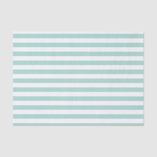 Mousseline Papier de papier tissu Aqua Stripes (Recto)