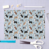 Mousseline Papier de papier tissu Australian Shepherd Bones a (Artisanat)