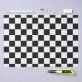 Mousseline Papier de papier tissu Checker Flag (Artisanat)
