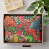 Mousseline Papier de papier tissu de conception de poisson co (Cadeau)