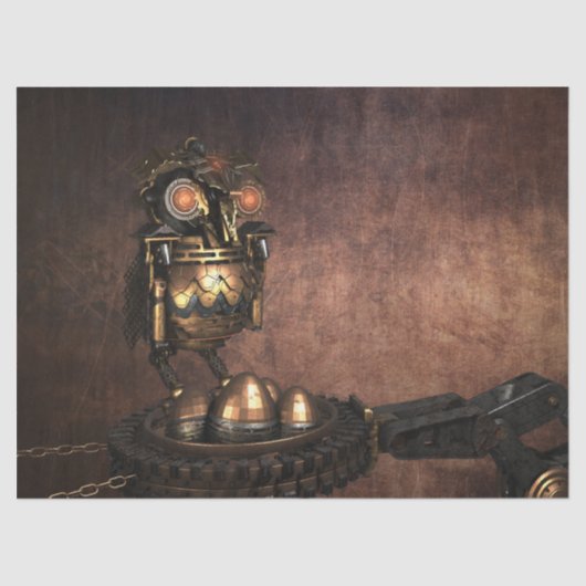 Mousseline Papier de papier tissu de découpage Chouette à vap (Recto)