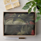 Mousseline Papier de papier tissu de découpage floral foncé (Cadeau)