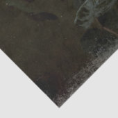 Mousseline Papier de papier tissu de découpage floral foncé (Détail)