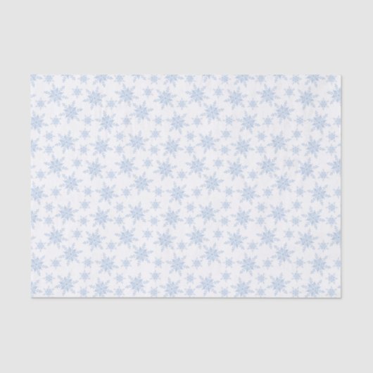 Mousseline Papier de papier tissu de flocon bleu (Recto)