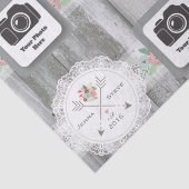 Mousseline Papier de papier tissu Mariage rustique (Détail)