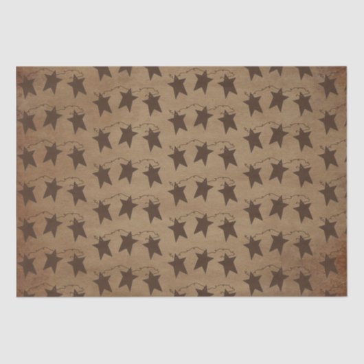 Mousseline Papier de papier tissu Rusty Stars (Recto)