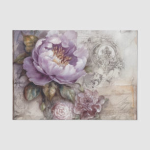 Mousseline Papier de papier tissu vintage inspiré Lavender Pe