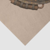 Mousseline papier de tissu à horloge steampunk (Détail)