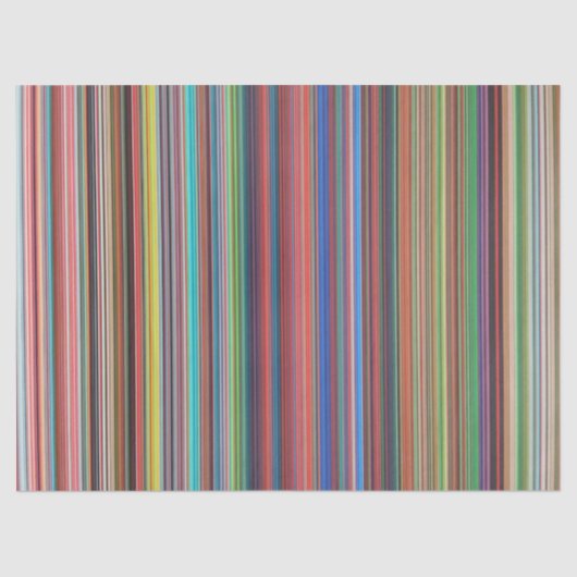 Mousseline papier de tissu à rayures de couleur (Recto)