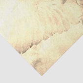 MOUSSELINE PAPIER DE TISSU ANGE EN JAUNE (Détail)