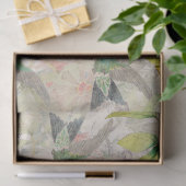 Mousseline Papier de tissu animal de fleurs d'oiseaux de (Cadeau)