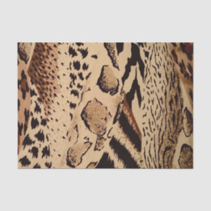 Mousseline papier de tissu animal sauvage