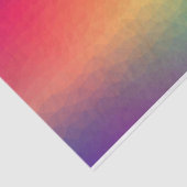 Mousseline Papier de tissu arc-en-ciel abstrait (Détail)