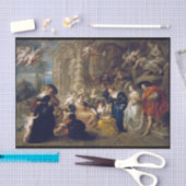 Mousseline papier de tissu baroque art découpage (Artisanat)