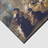 Mousseline papier de tissu baroque art découpage (Détail)