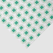 Mousseline Papier de tissu blanc de trèfle (Détail)