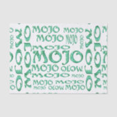 Mousseline Papier de tissu blanc Mojo (Recto)