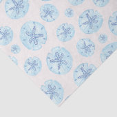 Mousseline Papier de tissu bleu de sable d'Aqua (Détail)