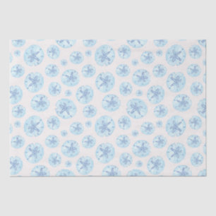 Mousseline Papier de tissu bleu de sable d'Aqua