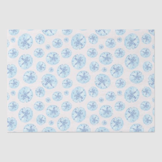 Mousseline Papier de tissu bleu de sable d'Aqua (Recto)