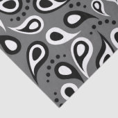 Mousseline papier de tissu cachemire gris (Détail)