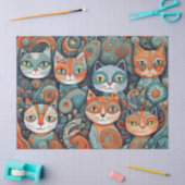 Mousseline papier de tissu calmant chats (Artisanat)