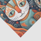 Mousseline papier de tissu calmant chats (Détail)