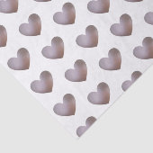 Mousseline Papier de tissu cardiaque perle et pourpre (Détail)