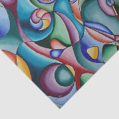 Mousseline Papier de tissu coloré (Détail)